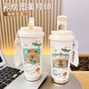 Cartoon Capybara Insulated Stainless Steel Mug High Quality Coffee Cup kapibara Portable Water Cup Vehicle-mounted Bottle
