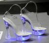 Fashion Designer Sandals Sandalias Women 2025 Summer New Flowers Transparent High Heels 14.5cm Platform Thick Heel Ladies Banquet Shoes