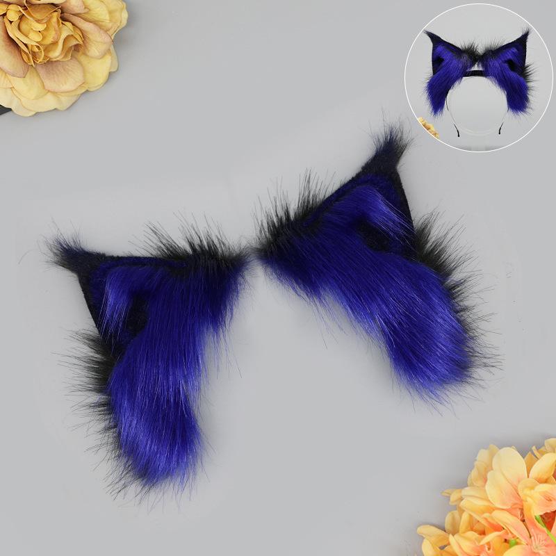Rechargeable simulated animal ear headgear props Removable headband Movable cat ear hair accessories Electric cat ear headband