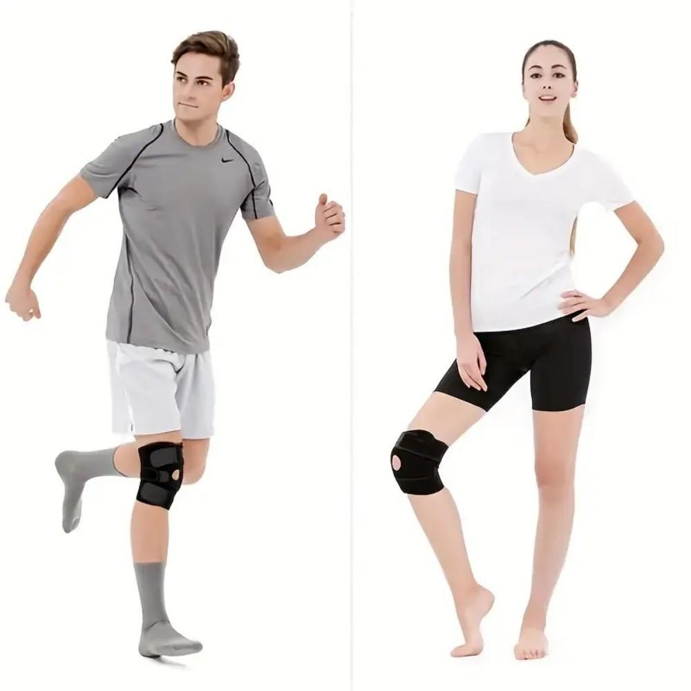 Knee Brace with Side Stabilizers Breathable Adjustable Knee Support Suitable for Sport Training and Knee Pain