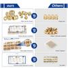 415Pcs M2 M3 M4 M5 M6 Threaded Inserts for Plastic Heat Set Insert Brass Insert Assortment Kit for 3D Printing Injection Molding Press Thread Nuts