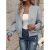 Women's Clothing, Autumn and Winter New Styles, Solid Color, Zipper Jacket, Baseball Collar, Casual Jacket, Women's