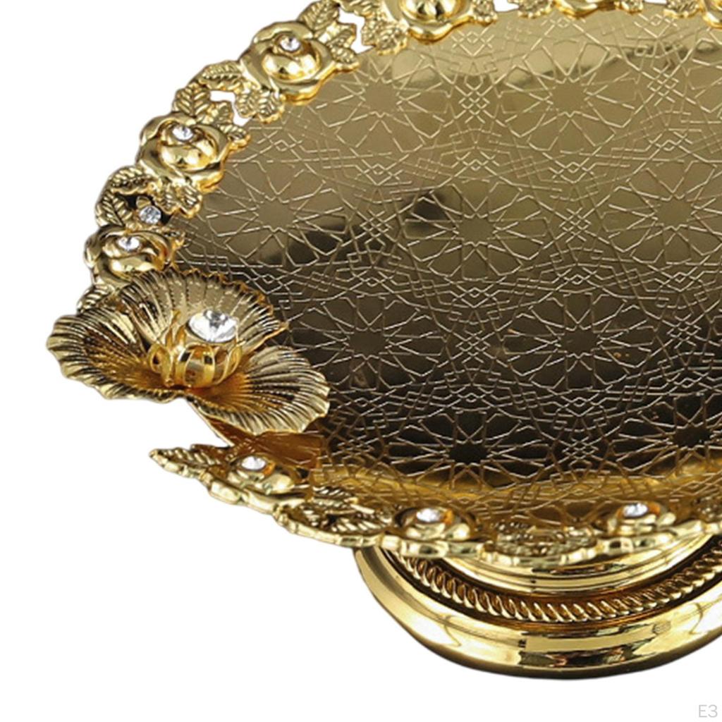 -Plate, Fruit Plate, Cosmetic Storage, Cupcake Serving Coffee Tea Tray for Party,