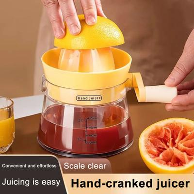 Manual Citrus Juicer with Reamer Heavy-Duty Orange Lemon Squeezer for Fresh Juice Dishwasher Safe Portable Citrus Juicer Tool for Home Kitchen