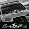 Universal Car Front Windshield PVC Sticker Crown Vinyl Decal - DIY Auto External Tuning Accessories for Stylish Vehicle Decor