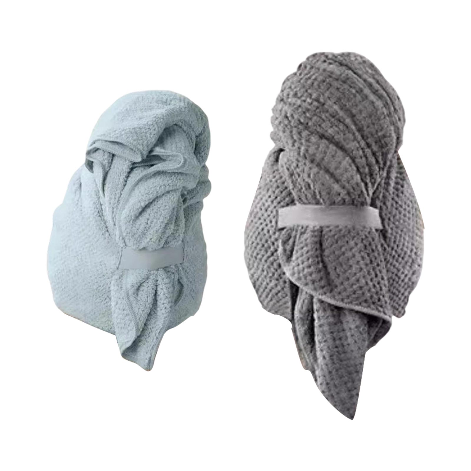 

Super Absorbent Hair Drying Towel Cap with Extra Large Size and Extended Length Soft Microfiber Bath Towel 2pc Set for Fast Drying One Size