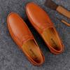 Fashion Classic Business Shoes Genuine Leather Mens Slip on Flats All-match Male Comfortable Loafers Casual Shoes Soft-Soled Moccasins