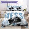 Set Copripiumino con Fantasia Messi Copripiumino Federa Decorazione per la Casa Regalo di Compleanno (1 * copripiumino + 2 * federe senza imbottitura)