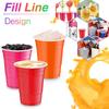 10Pcs 450Ml Colorful Disposable Plastic Cup Beer Pong Cup Redcups Cup For Graduation Party Or Bar Game Company Party