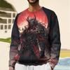 2024 Ghost Samurai  Print Sweatshirt Hoodies For Mens Spring Oversized Hoodie Fashion Hip Hop Unisex Pullover Male Clothing 5XL