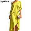 New Elegant and Minimalist Cotton Linen Women's Sleeveless Dress