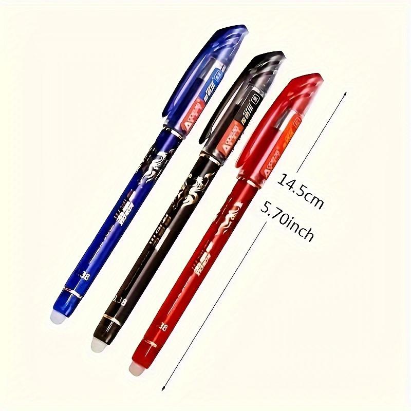 35pcs/set Erasable Gel Pens 0.35mm Full Barrel Erasable Neutral Pens. Comes with Eraser Round Gel Pen