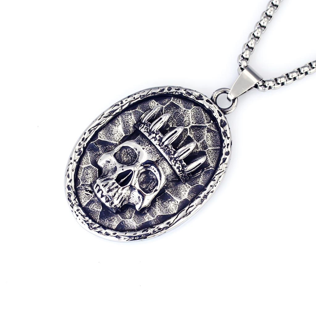 Necklace Retro Skull Male Hip Hop Punk Rock Pendant