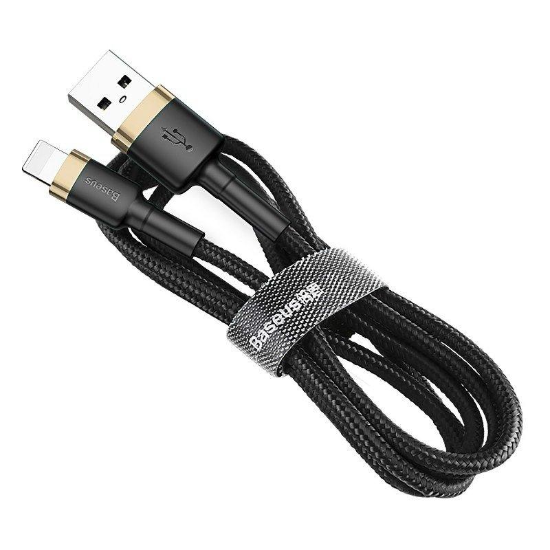 Kabel Usb Lightning Baseus Cafule 2A 3M (Złoto-Czarny)