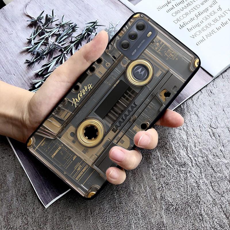 Phone Case For Moto G86 G85 G75 G15 G05 G56 G72 G53 G54 G84 G60 G31 G32 G24 G 5G G Play Retro Cassette Tape