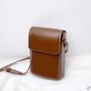 Umhängetaschen für Damen mit Klappe, Mini-Schultertaschen aus PU-Leder und Handtaschen für Mädchen, Damentelefon, einfache, solide Designertasche