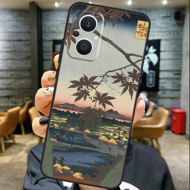 Japan Scenery Case For OPPO Reno 12 12F 13 F 11 8T 7 8 10 Pro OPPO Find X8 X6 Pro X3 X5 Lite Cover Coque