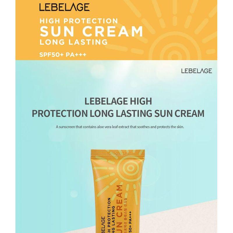 LEBELAGE - Sonnencreme mit hohem Schutz - 3 Arten