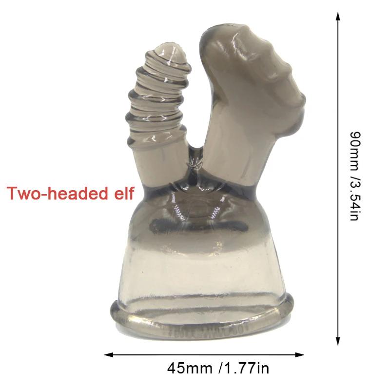 G-Punkt Stimulieren Vibrator Kopfhülle Erotisches Zubehör AV Stab Kopfkappe Magic Wand Aufsatz Erwachsenen Sexspielzeug für Frauen Massagegerät