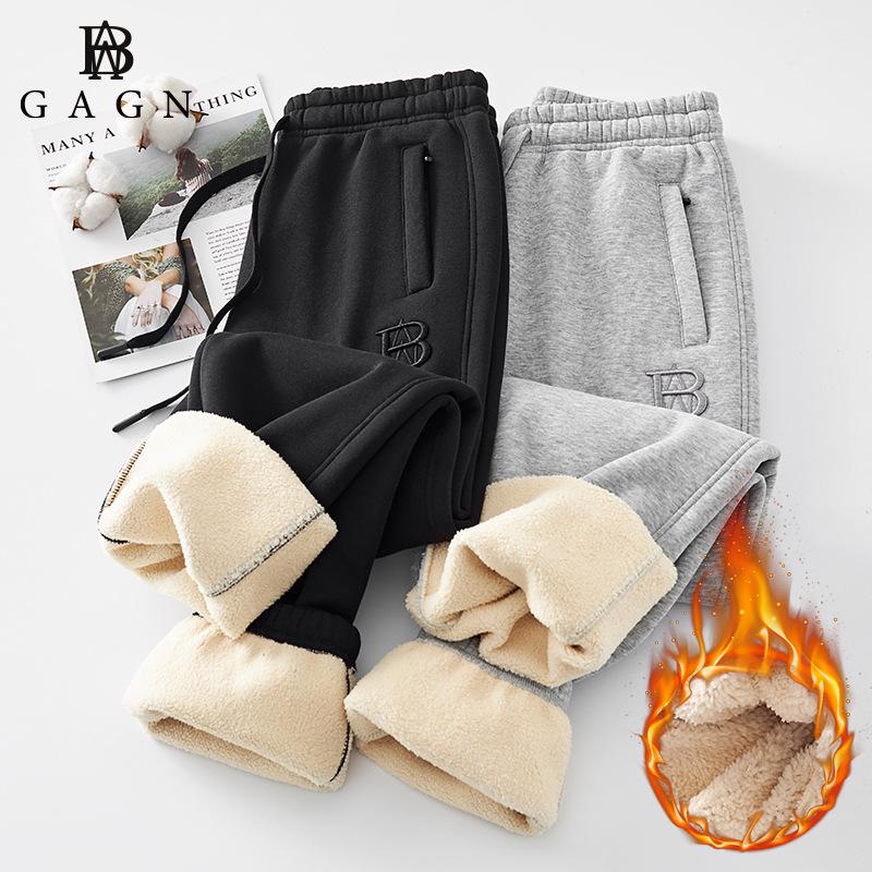 

2025 GAGN Fleece-Lined Winter Sweatpants - Warm Lantern Cotton Plus Size Casual Trousers 3XL