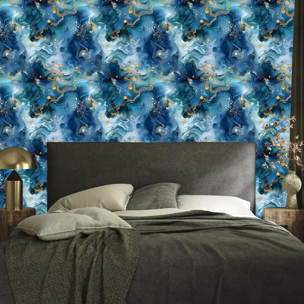 Ink blue, turquoise, navy blue and azure wallpaper 50x1000