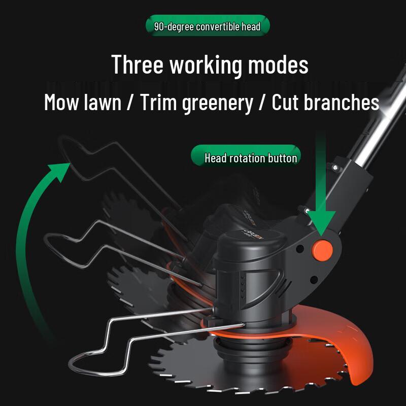 Lichen Cordless Electric Lawn Mower CN plug (adapter included)