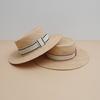 Summer Women's New Raffia Woven Straw Hat Flat Top Flat Brim Top Hat Sunshade Sun Protection French Retro Beach Hat