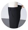 Women's High-Waisted Stretch Baguette Pants: Cotton-Blend Straight-Leg Cigarette Pants, Spring 2025 Casual Wear for Middle-Aged Moms.