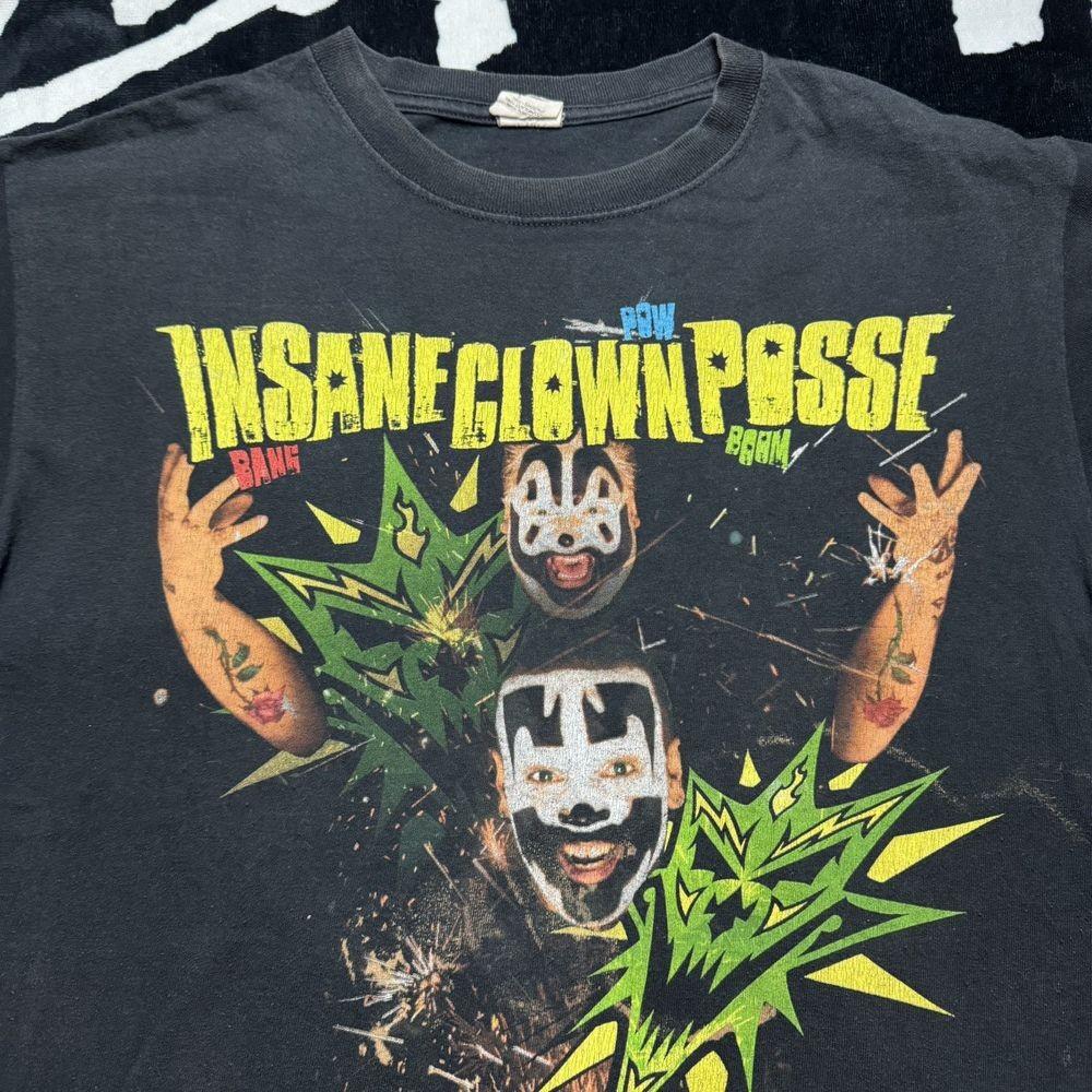 00 Insane Clown Posse Rap Tee Black Short Sleeve Unisex T shirt Reprint KH15782 Unisex T-Shirt XL