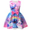 Lilo Stitch Girl Dress With Bow For Spring Casual Wear