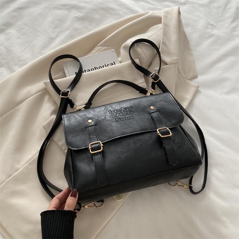 Корейская версия рюкзака в стиле колледжа, ретро, модный, 2025, женская сумка, нишевый дизайн, рюкзак большой вместимости