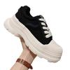 Thick-soled heightening canvas shoes women's spring and autumn new fashion single shoes lace-up sports and leisure dad shoes