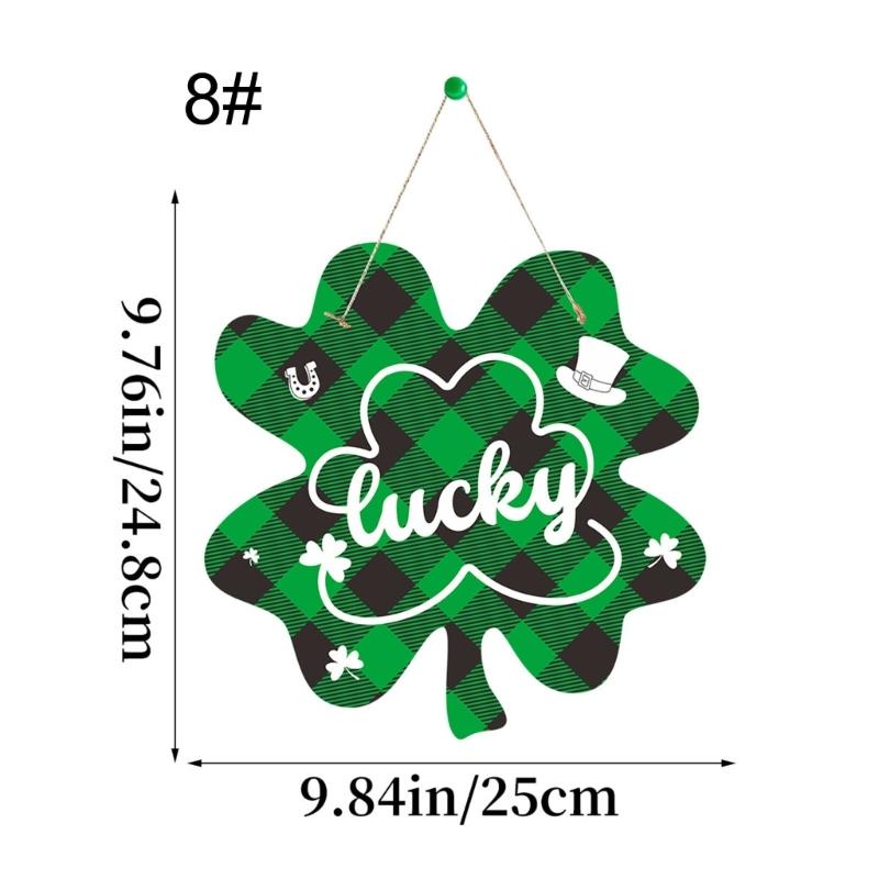 Enhances Holiday Decors with Patrick's Day Leaves Sign Welcome Door Sign for Both Indoor and Outdoor Use Decors
