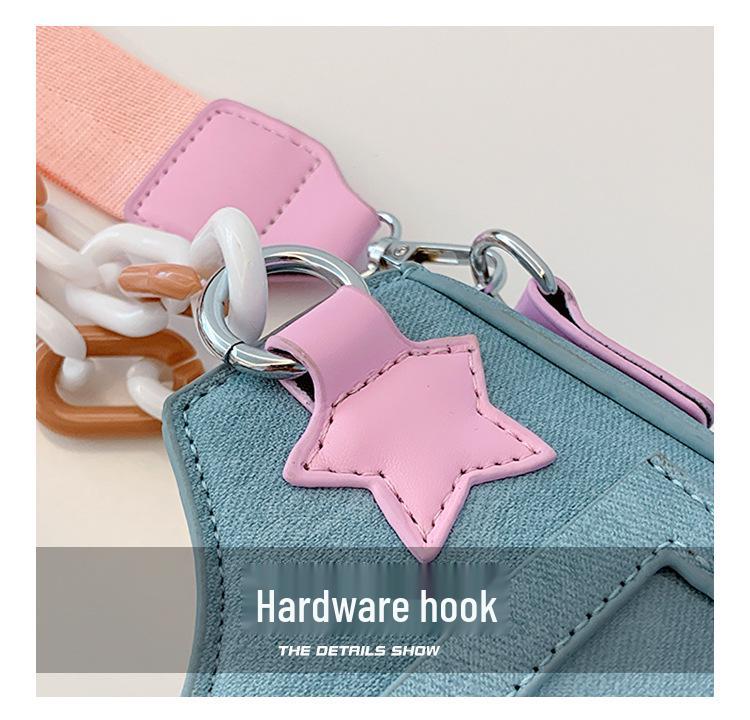 2024 Trendy Y2K Japanese Spicy Girl Denim Shoulder Crossbody Bag