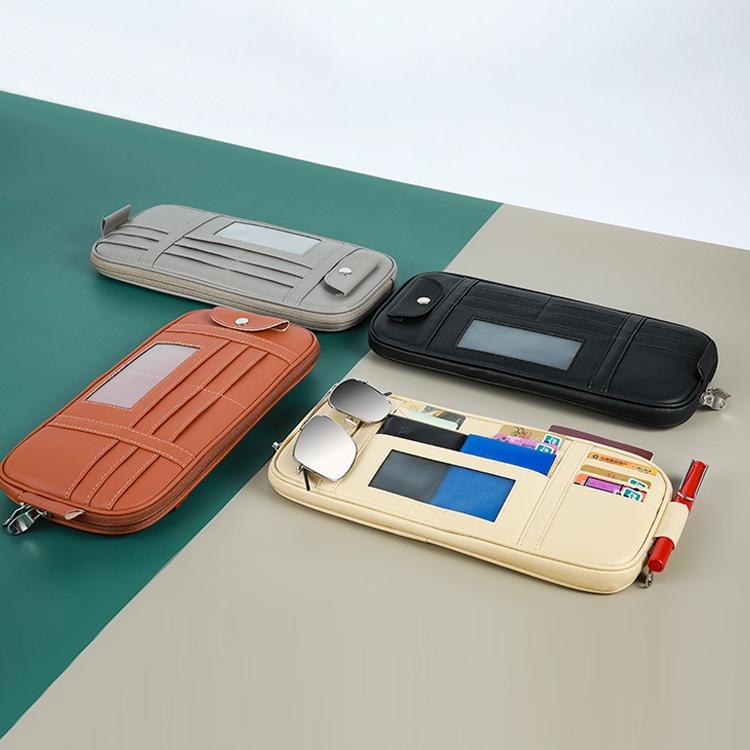 Oppbevaringsveske for førerkort til bil Solskjerm Solbrille Kortholder