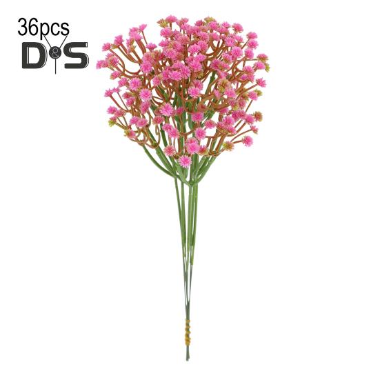 UV-Resistant Artificial Flowers 20&36 Stems Realistic Touch Gypsophila Bouquets for Weddings Home Decor Weatherproof Plastic Fake Flowers for Outdoor