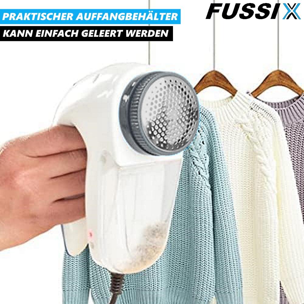 FUSSIX Fusselrasierer Fusselentferner Elektrische Fusselfräse m. Auffangbehälter