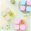 4PCS Portable Freezer Box Sealed Snack Containers with Lids Leakproof Food Storage for Travel Meal Prep and Snack Organization