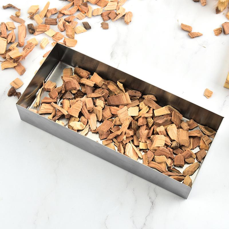 Räucherbox für Holzschnitzel aus Edelstahl für Holzkohlegrills