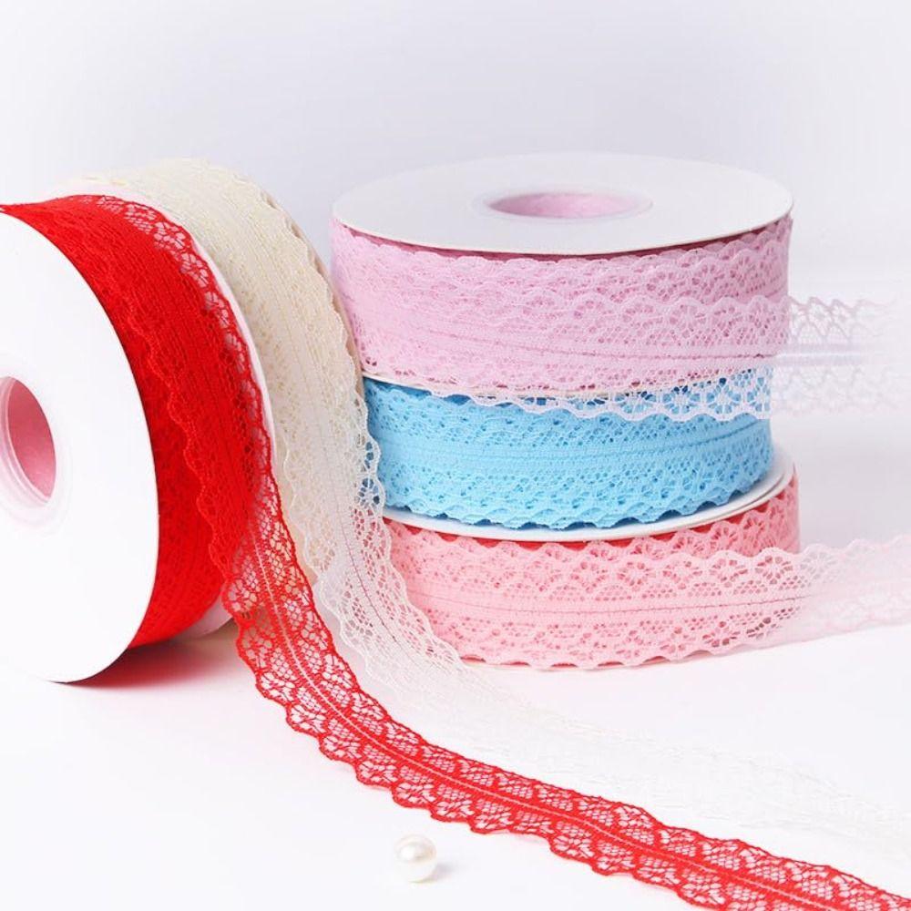 DIY Gift Wrapping Lace Satin Ribbons Bridal Bouquets Cake Packaging Single Face Ribbons Shiny Handmade Bows Silk Ribbons