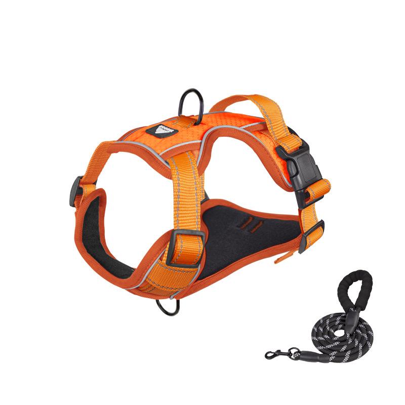 

Поводок для собак I-образный нагрудный ремень, размер средний поводок для выгула собак 45-85 pounds