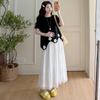 2026 Summer Floral T-shirt & Skirt Set: Versatile, Loose, Irregular Design