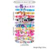 Rainbow Bead Bracelet Set: Colorful Kitten & Puppy Charms with Butterfly Accent - Perfect Gift for Best Friends, Women & Girls.