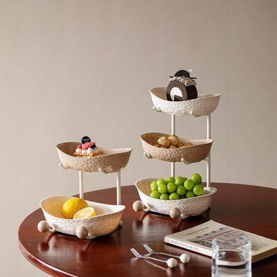 Party Fruit Bowl for Kitchen Counter 3Tier Acrylic Fruit Basket with Serving Bowls and Metal Stand Tiered Serving Bowls Storage