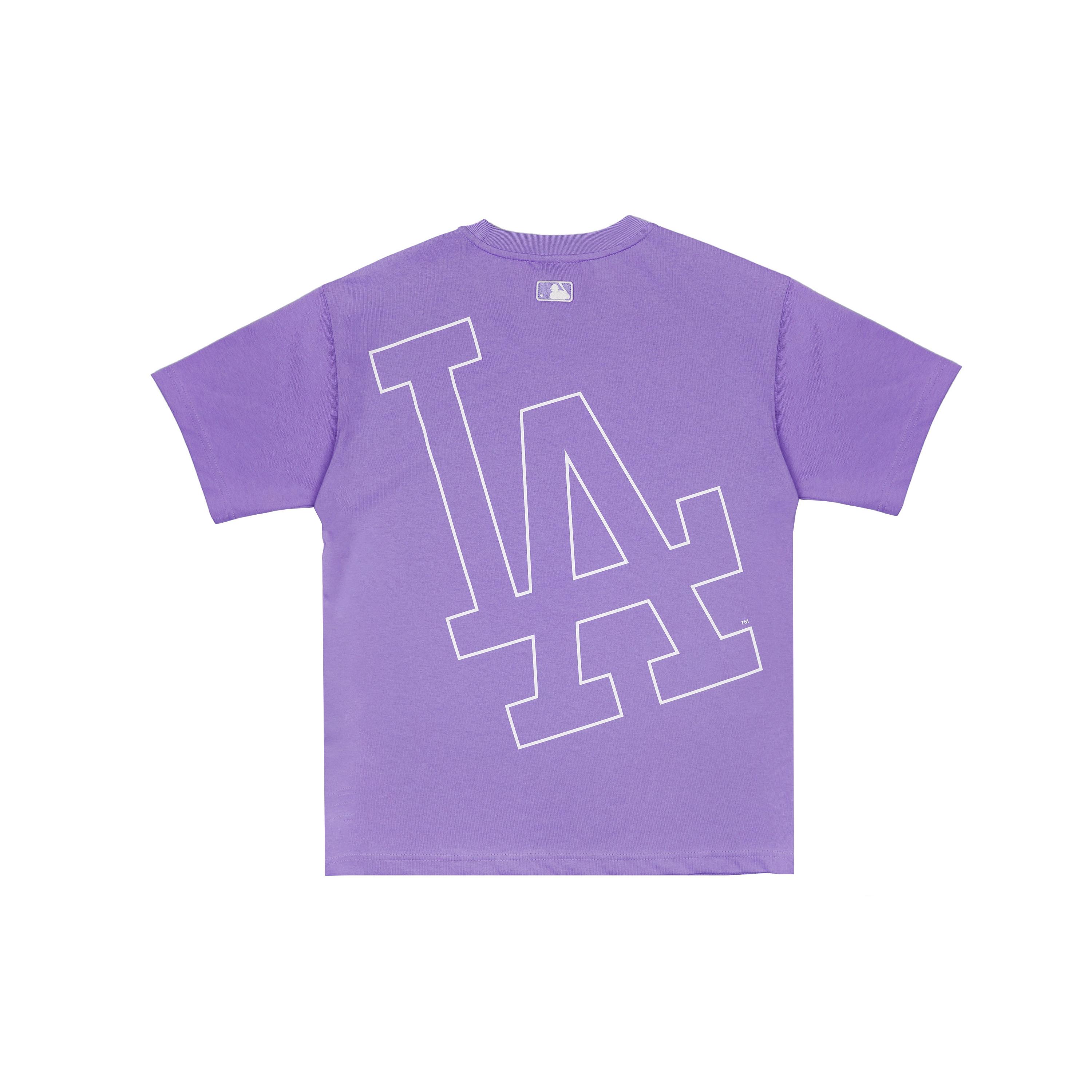 

New MLB Drop Shoulder Sleeve T-Shirt Unisex Purple 31TS33131-07V L