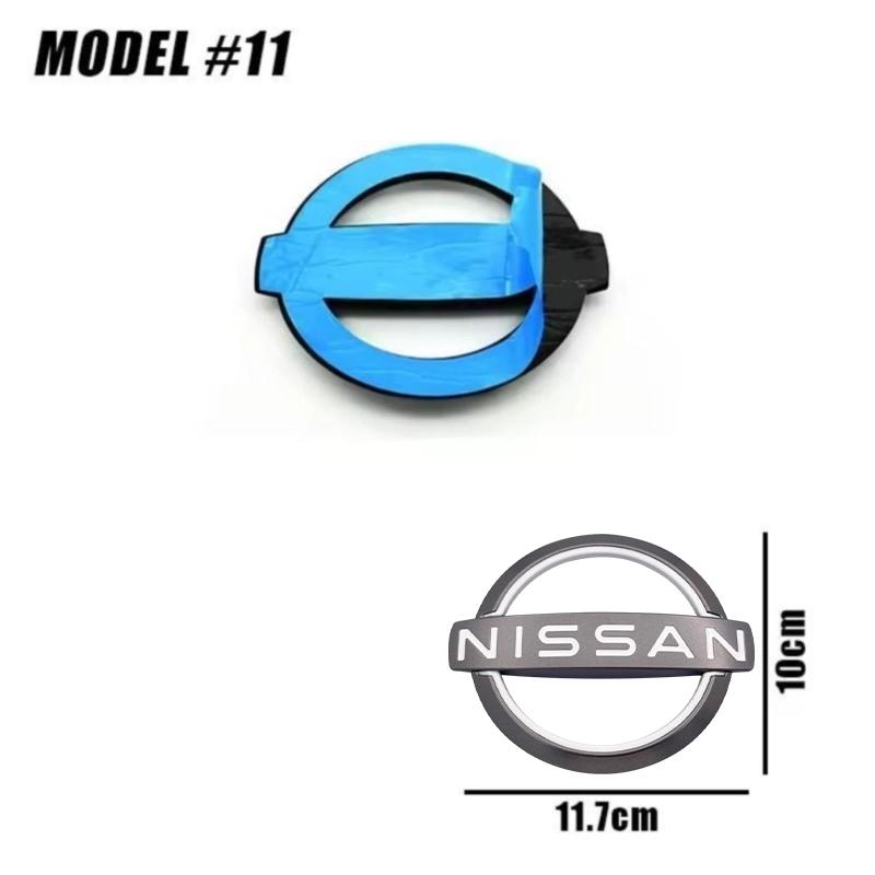  CHUQAZ1 For Nissan J11 X Trail Note Juke Sentra Patrol Micra Leaf Car Front Bonnet Grill Rear Trunk Emblem Logo Cover Replacement Badge