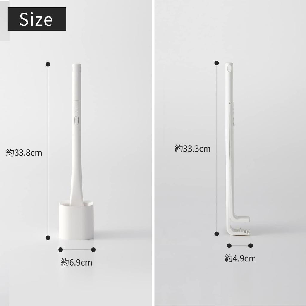 Marna Antibacterial Toilet Cleaner Flushable Toilet Brush Sheet Toilet Cleaning Brush W642W (White) (Disposable Replacement/Hygienic)