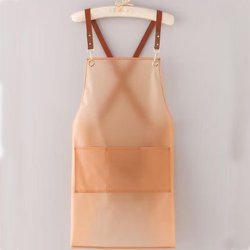 Transparent TPU Apron: Waterproof, Oil-proof, Wash-free, Ideal for Home, Aquatic Store, Pet Shop & Studio Workwear.