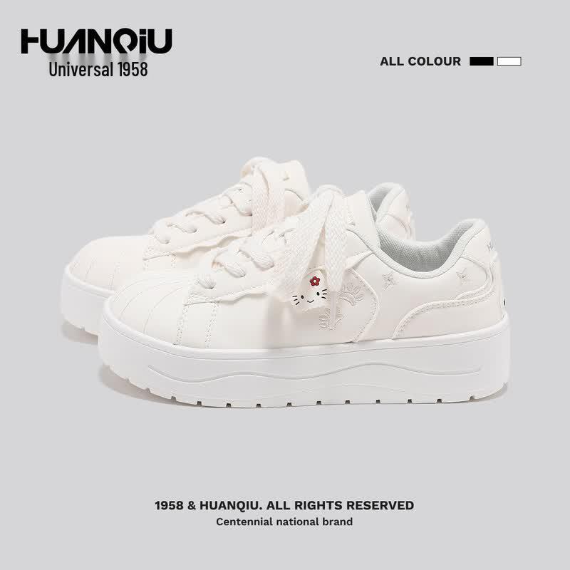 Universal Women s Platform Shell Toe Casual Sneakers 38