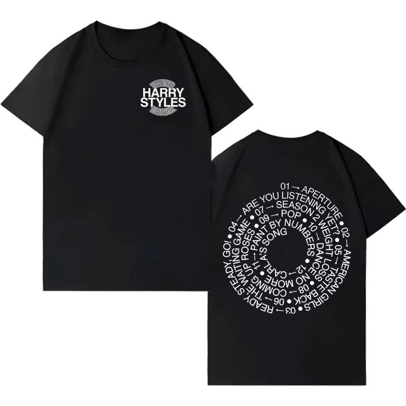Singer HarryStyle 2026 New Album Letters Print Tshirts Cozy Hip Hop T Shirt Mens Women Fashion Casual Crewneck T Shrits